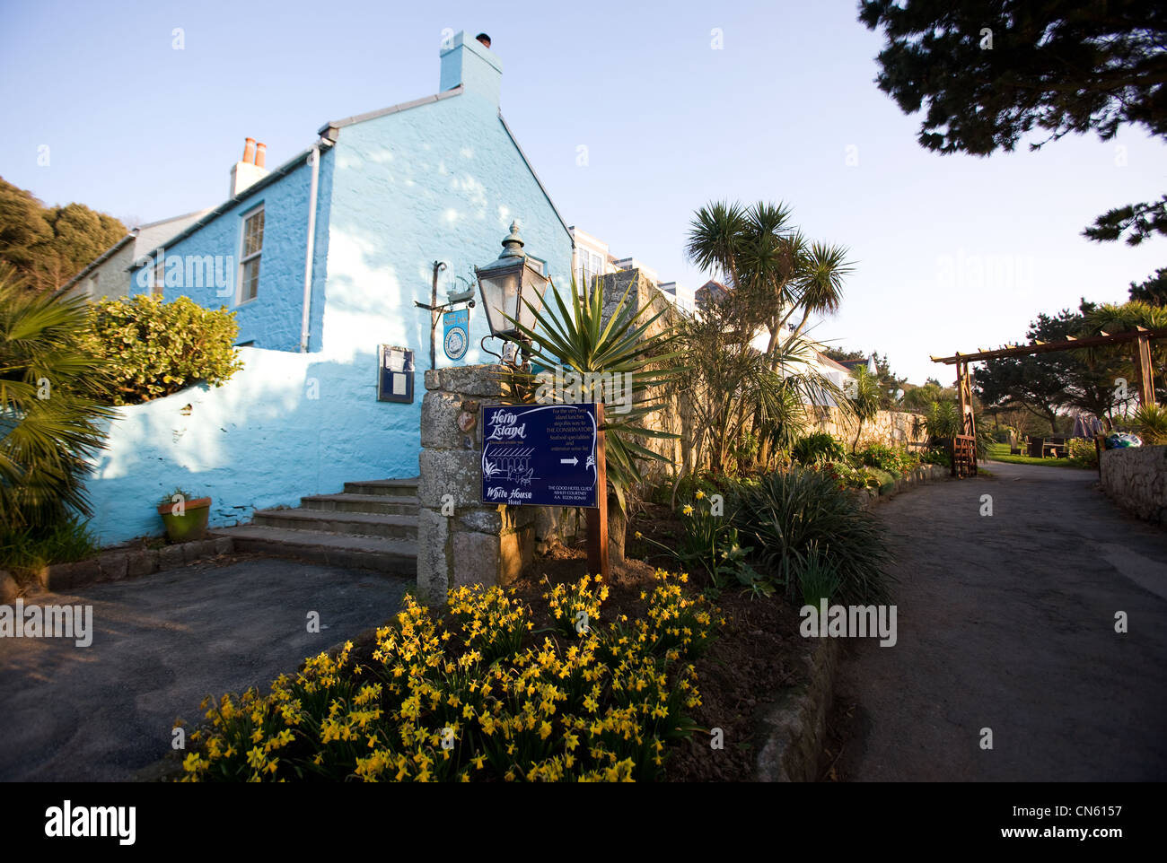 Vereinigtes Königreich, Kanalinseln, Insel Herm, The Ship Inn Restaurant und bar Stockfoto