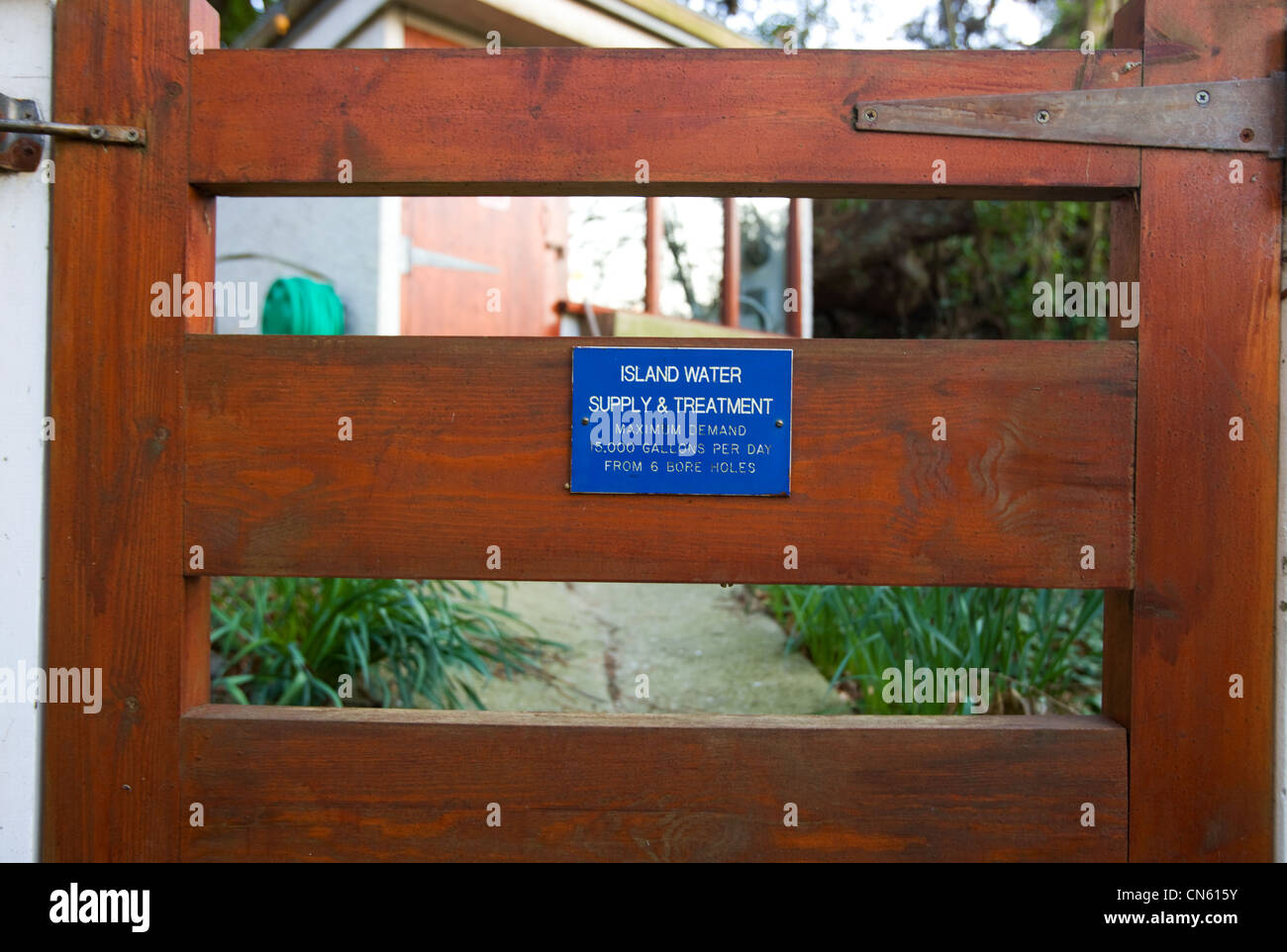 Vereinigtes Königreich, Kanalinseln, Insel Herm, Versorgung und Behandlung des Wassers Insel Stockfoto