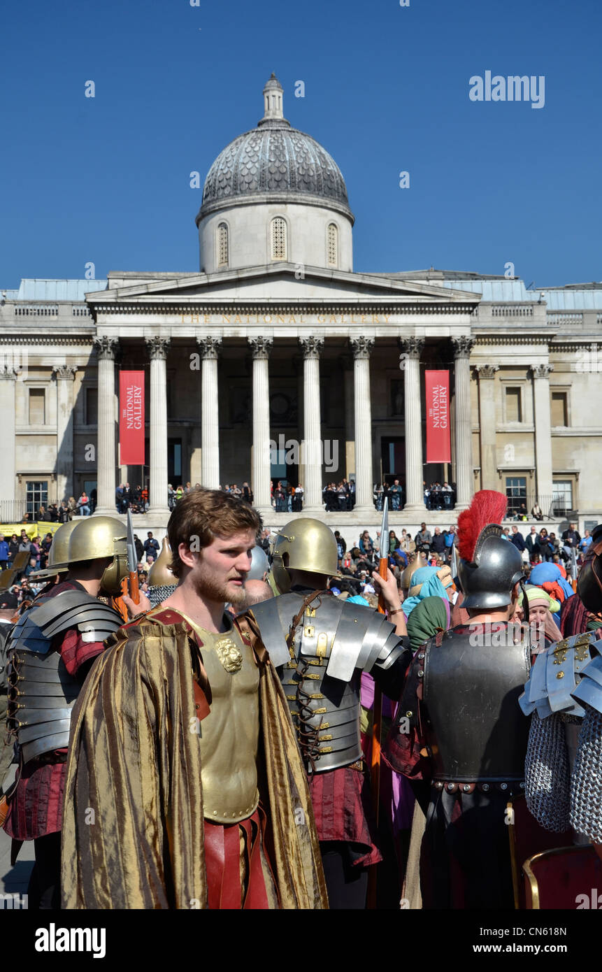 Das Leiden Jesu - Karfreitag, Ostern, Trafalgar Square, London 2012 Stockfoto