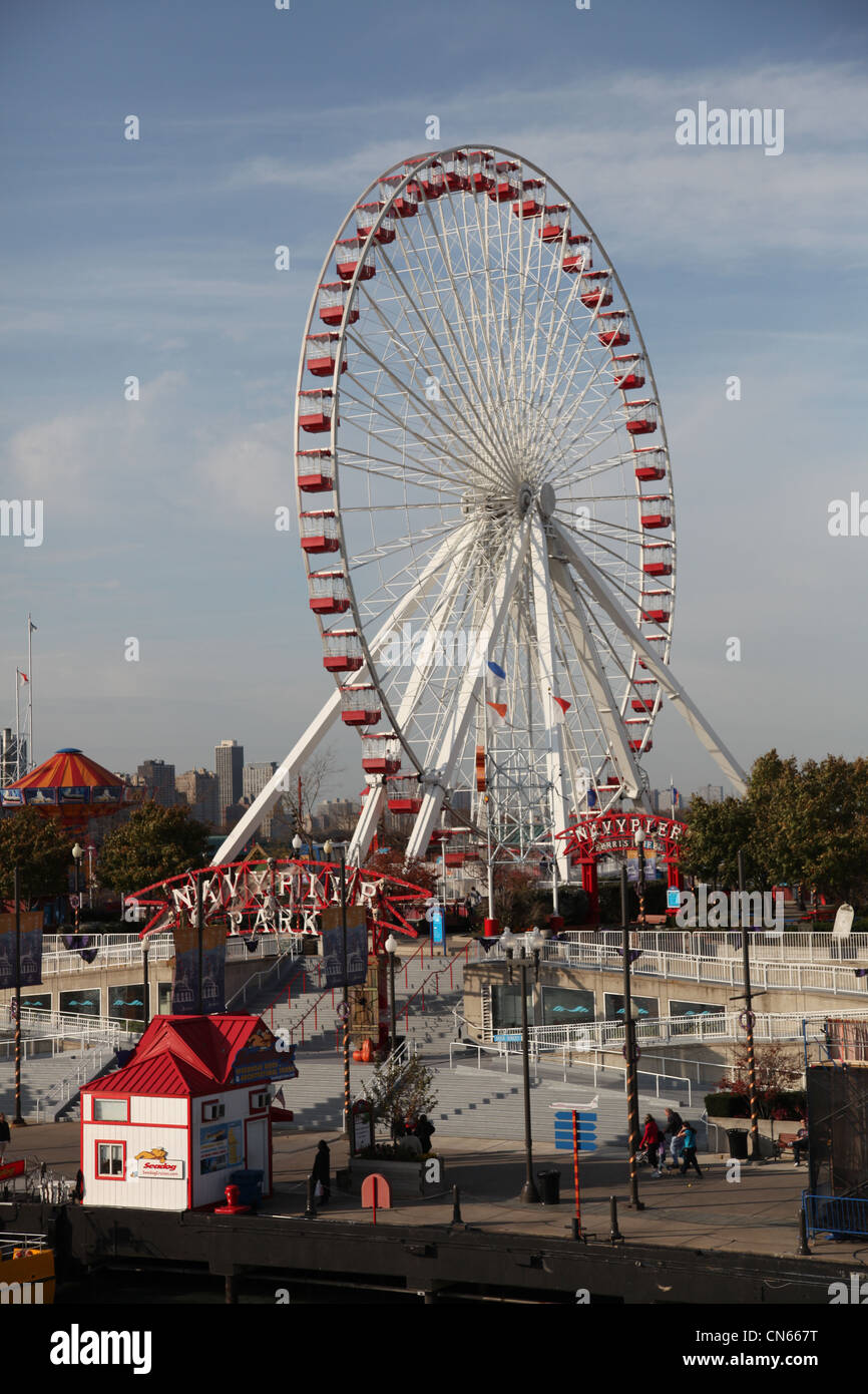 Navy Pier, Chicago Illinois Usa USA Vereinigte Staaten von Amerika Stockfoto