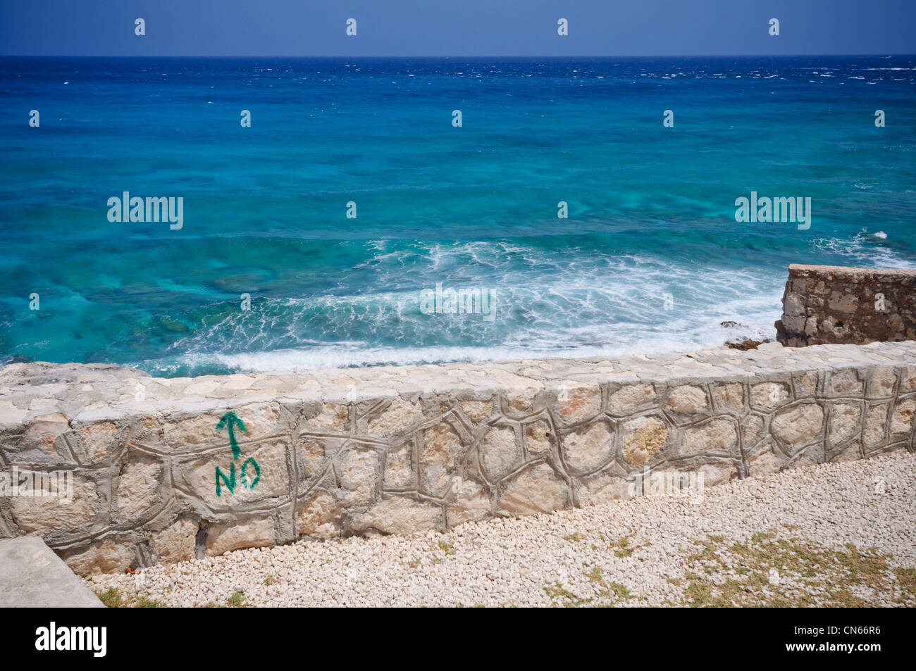 Der Blick auf Punta Sur, Isla Mujeres, Mexiko Stockfoto