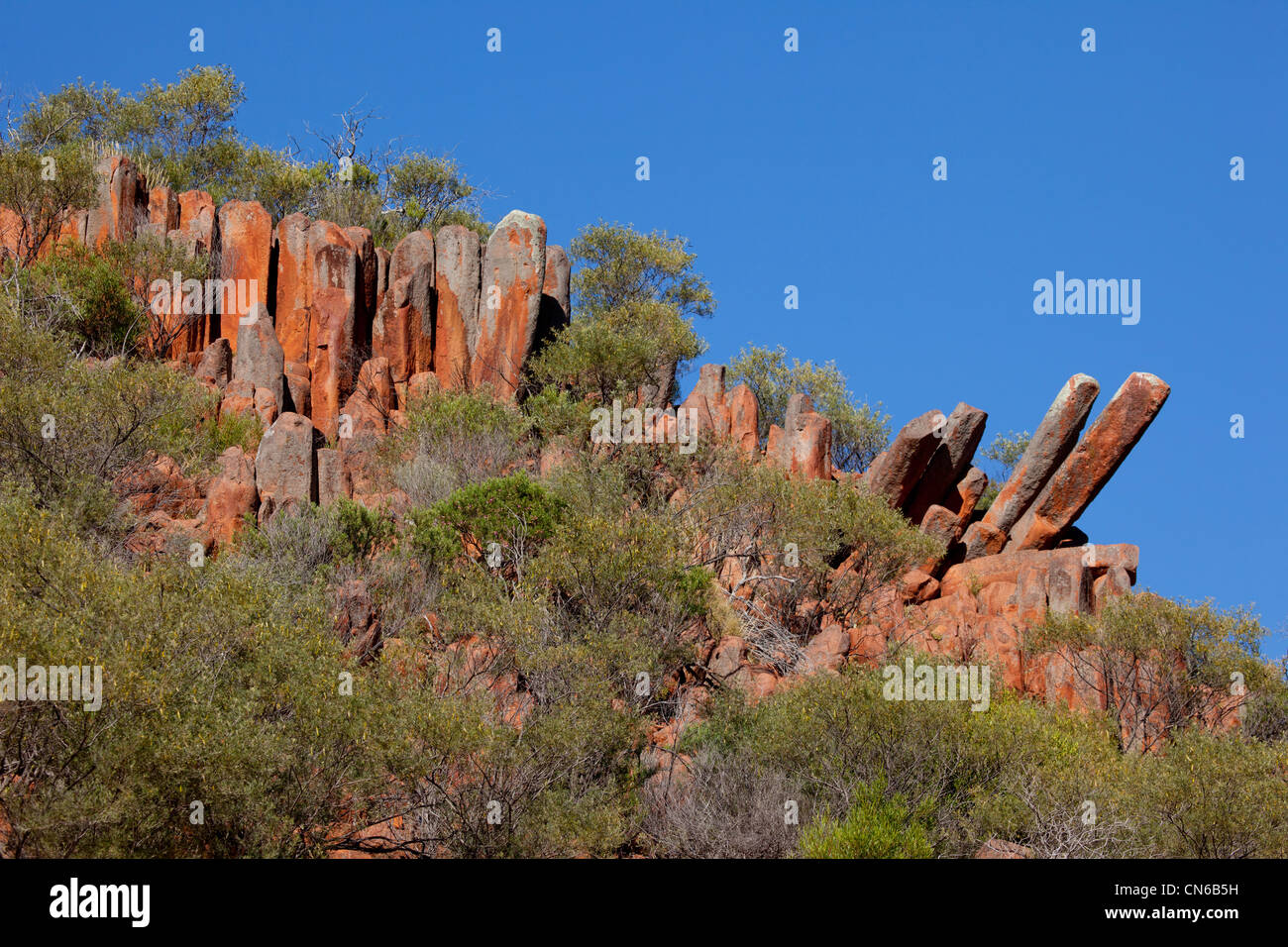 Felsformationen Südaustralien Gawler reicht Stockfoto