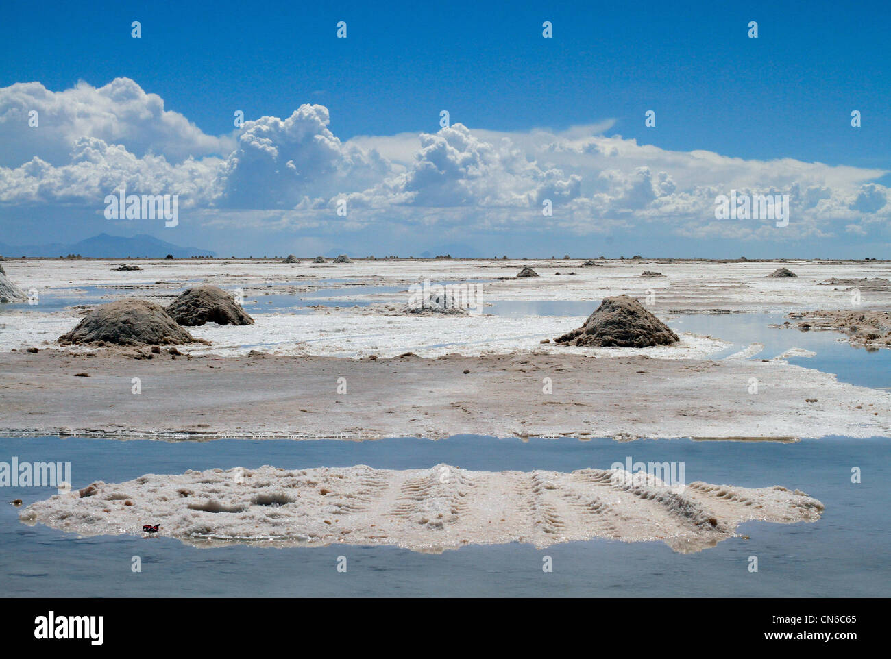 Landschaft Bolivien Salar de Uyuni Stockfoto