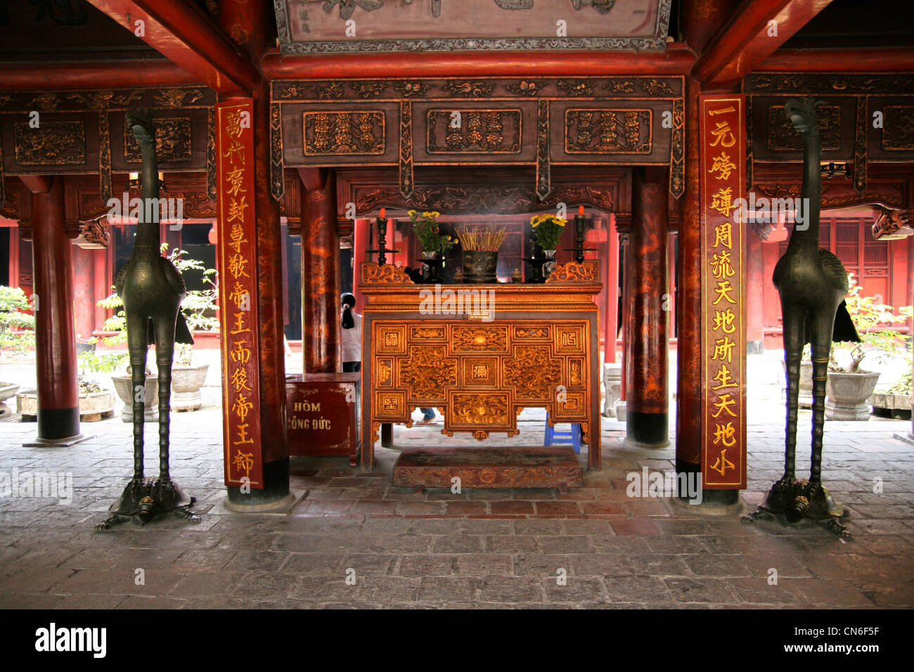 Temple of Literature, Hanoi, Vietnam Stockfoto