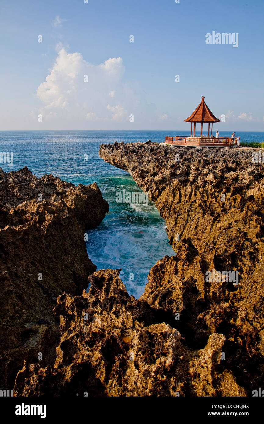 Hütte auf Küste Bali Stockfoto
