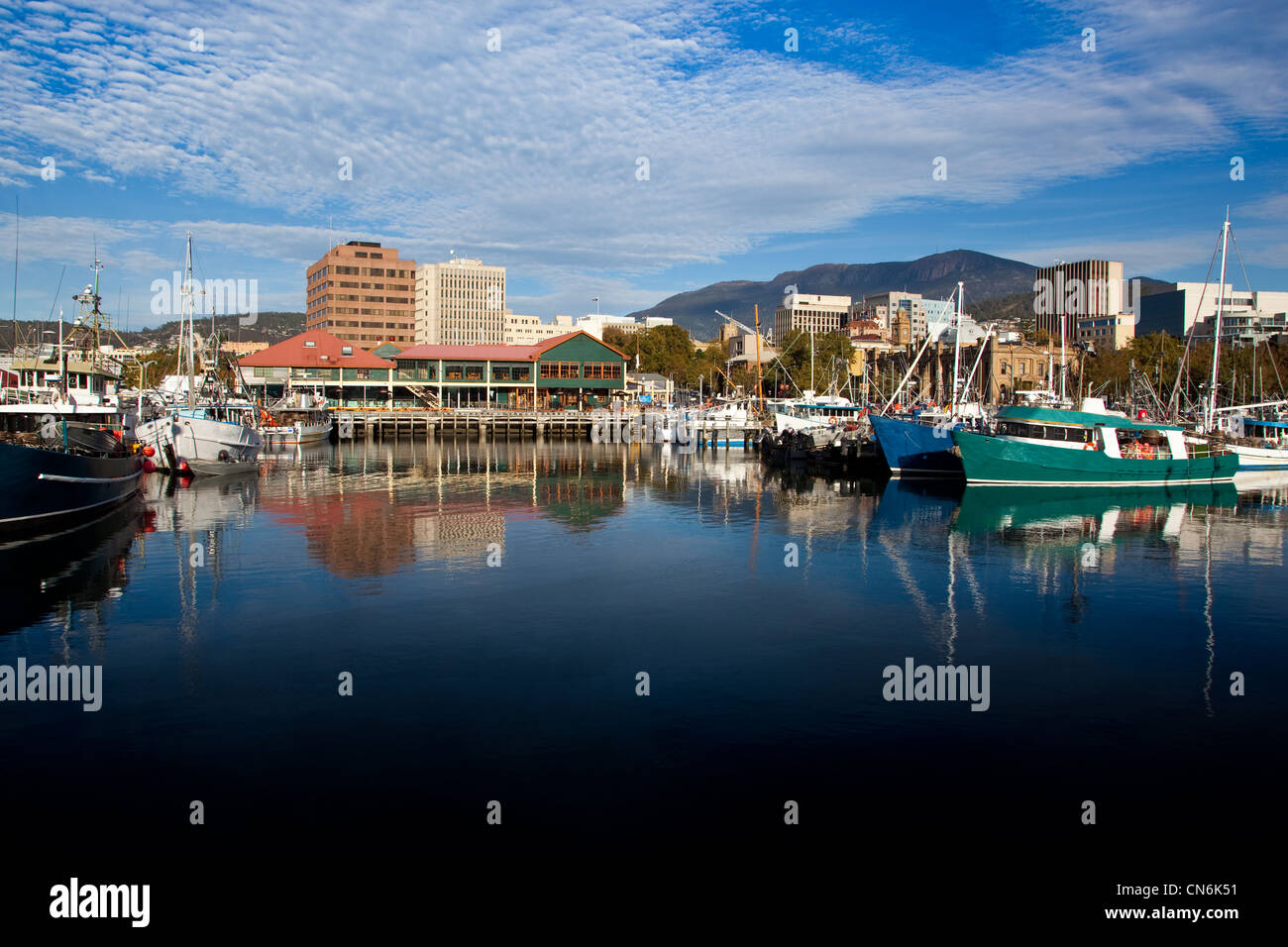 Verfassung Dock. Hobart. Tasmanien Australien. Stockfoto