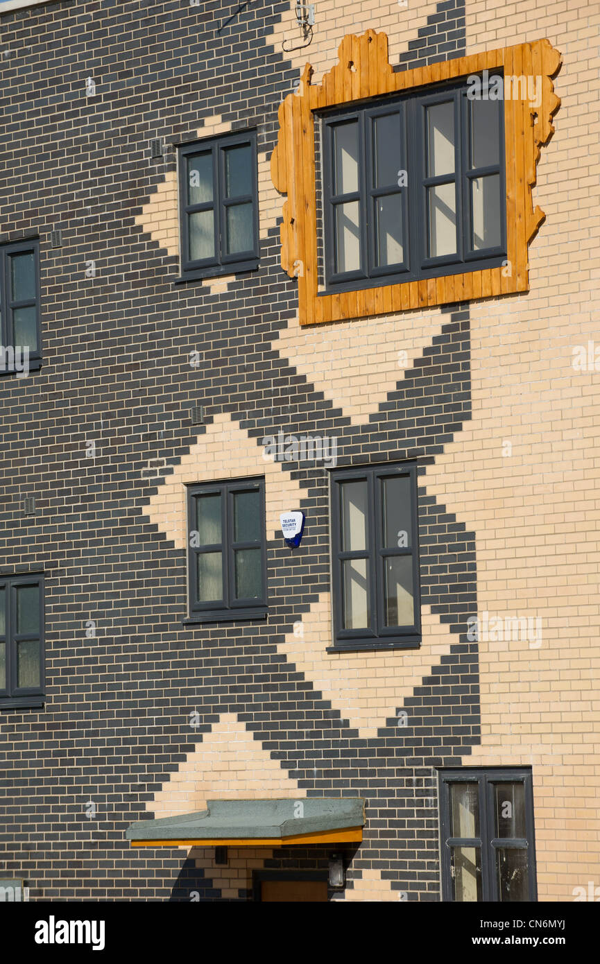 Neubau sozialen Wohnungsbau Stockfoto