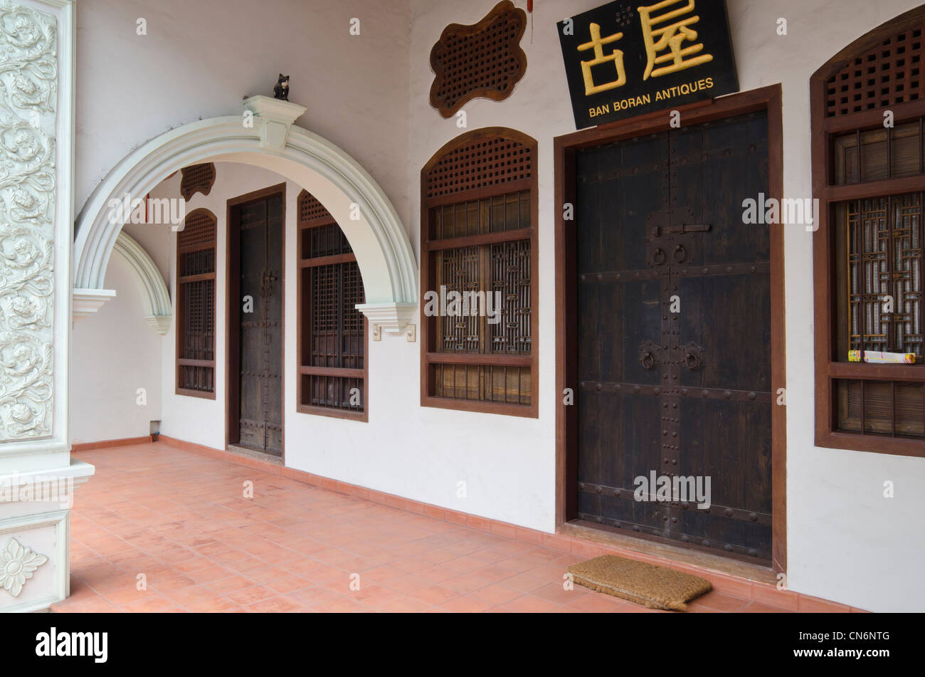 Architektonisches Detail der alten Stadt Phuket, Phuket, Thailand Stockfoto