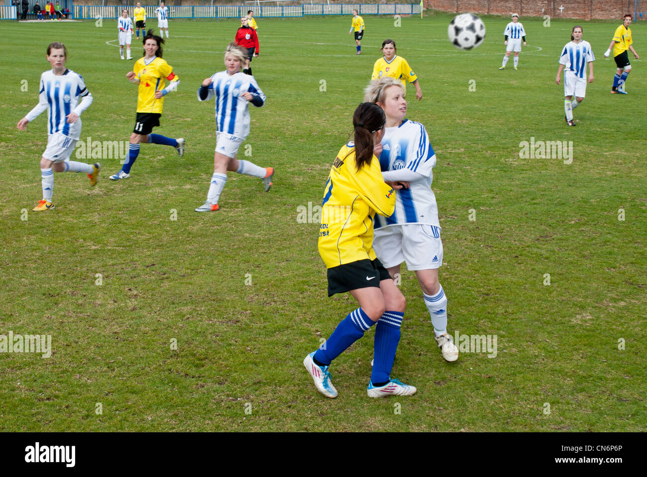 Frauenfußball Stockfoto