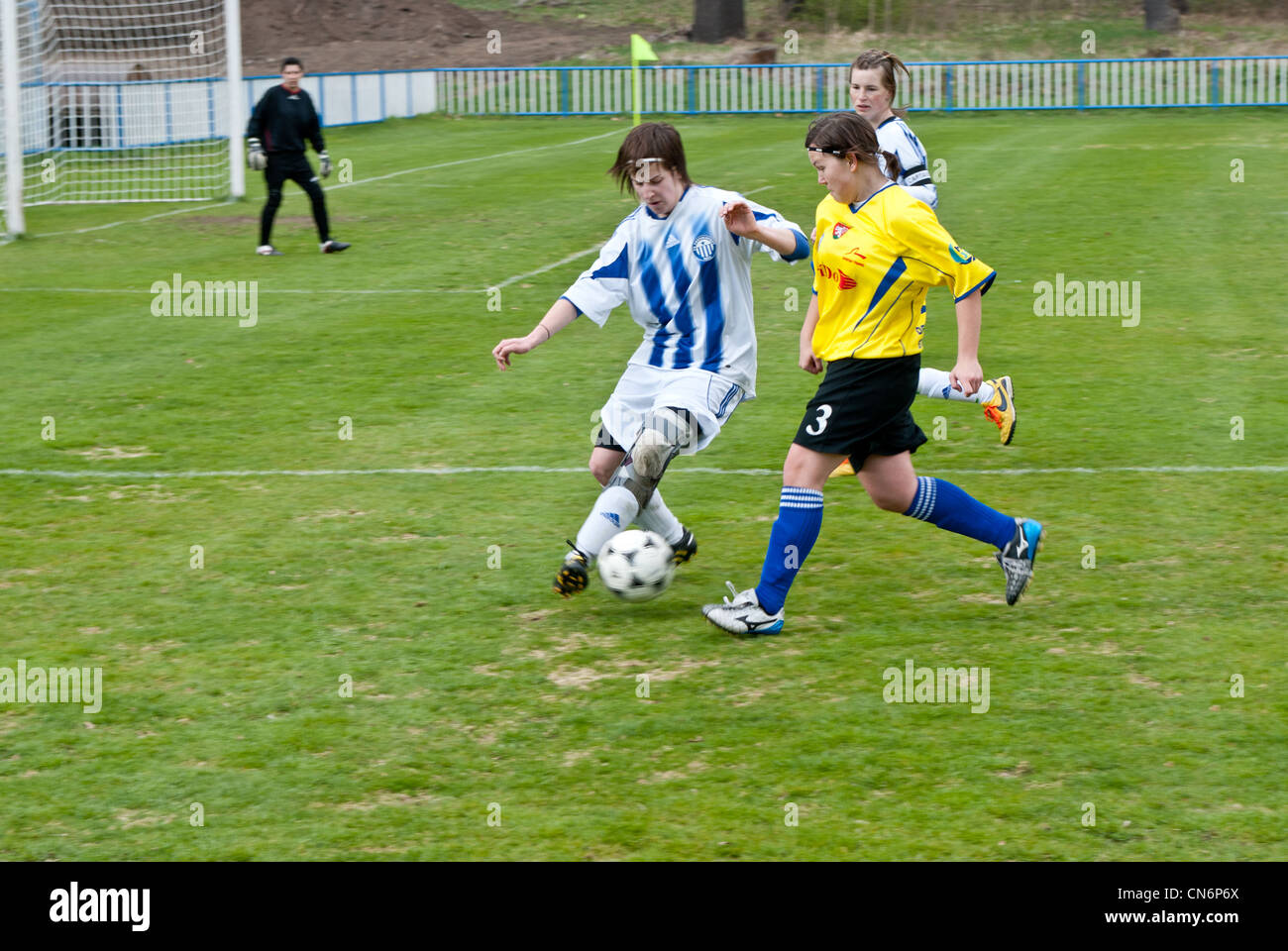 Frauenfußball Stockfoto