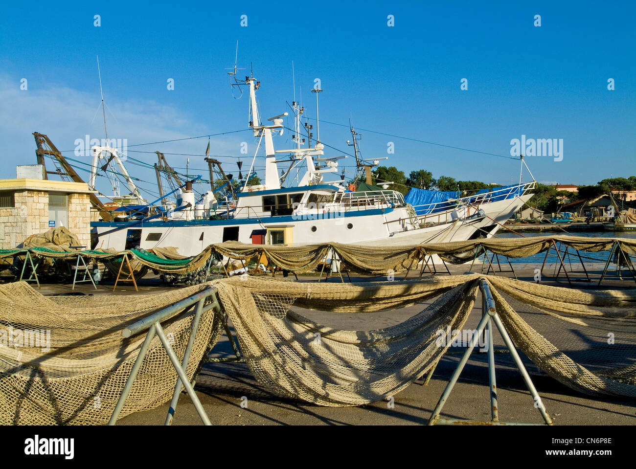 Europa Italien Abruzzo Pescara den Hafen Stockfoto