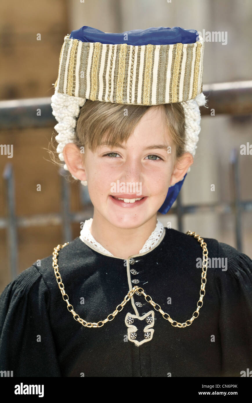 Italien Abruzzen, Provinz Og-Aquila Scanno traditionelle Kostüme Stockfoto