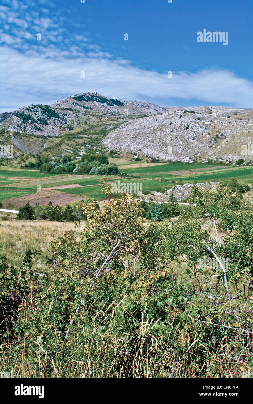 Europa-Italien-Abruzzen-Gran-Sasso-e Monti della Laga Parklandschaft Stockfoto