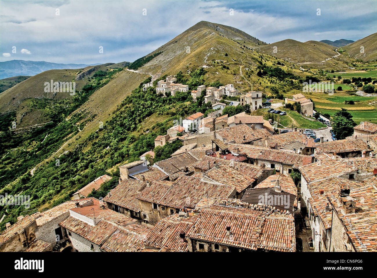 Europa Italien Abruzzen Provinz l ' Aquila Santo Stefano di Sessanio Stockfoto