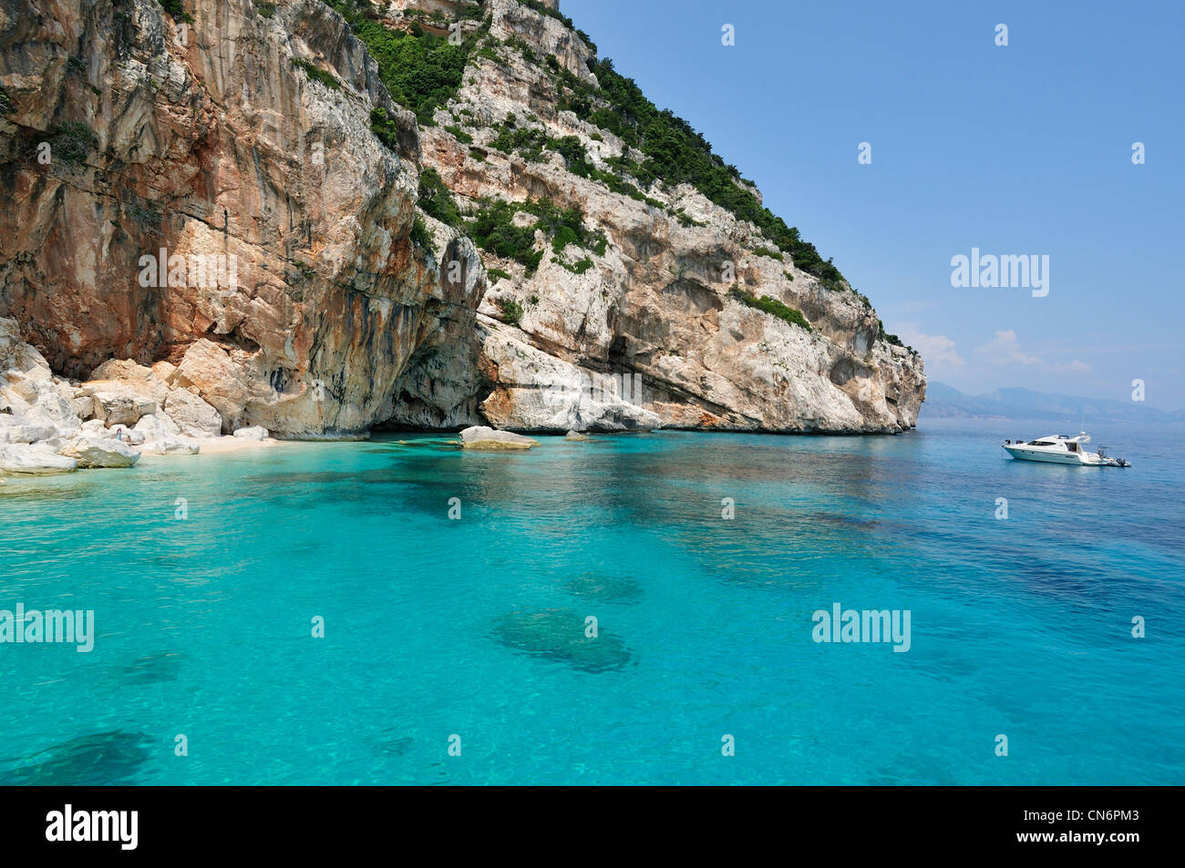 Sardinien ist. Italien. Cala Mariolu, Golfo di Orosei. Stockfoto