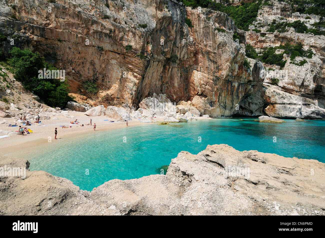 Sardinien ist. Italien. Cala Mariolu, Golfo di Orosei. Stockfoto