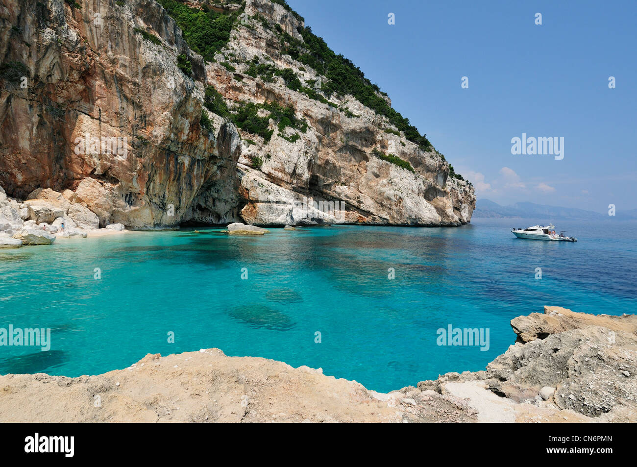 Sardinien ist. Italien. Cala Mariolu, Golfo di Orosei. Stockfoto