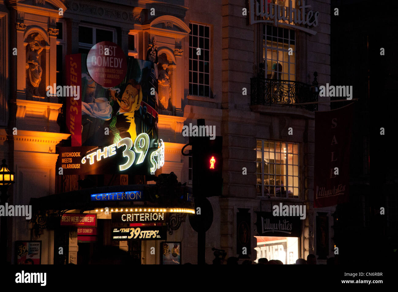 39 Stufen am Criterion Theatre, London. Stockfoto