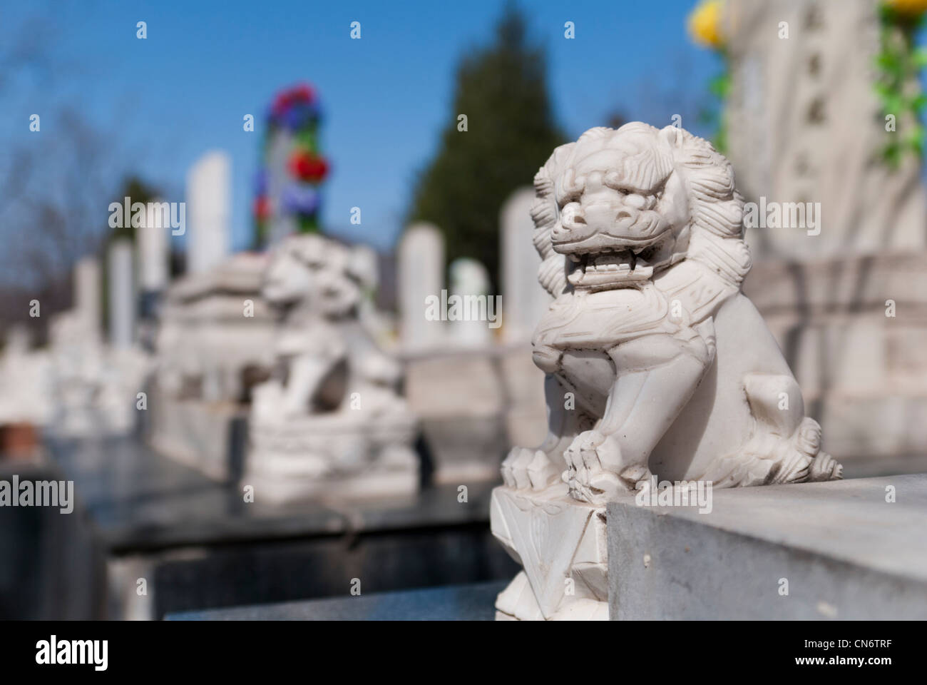 Chinesischen Ching Ming Grab-kehren Stockfoto