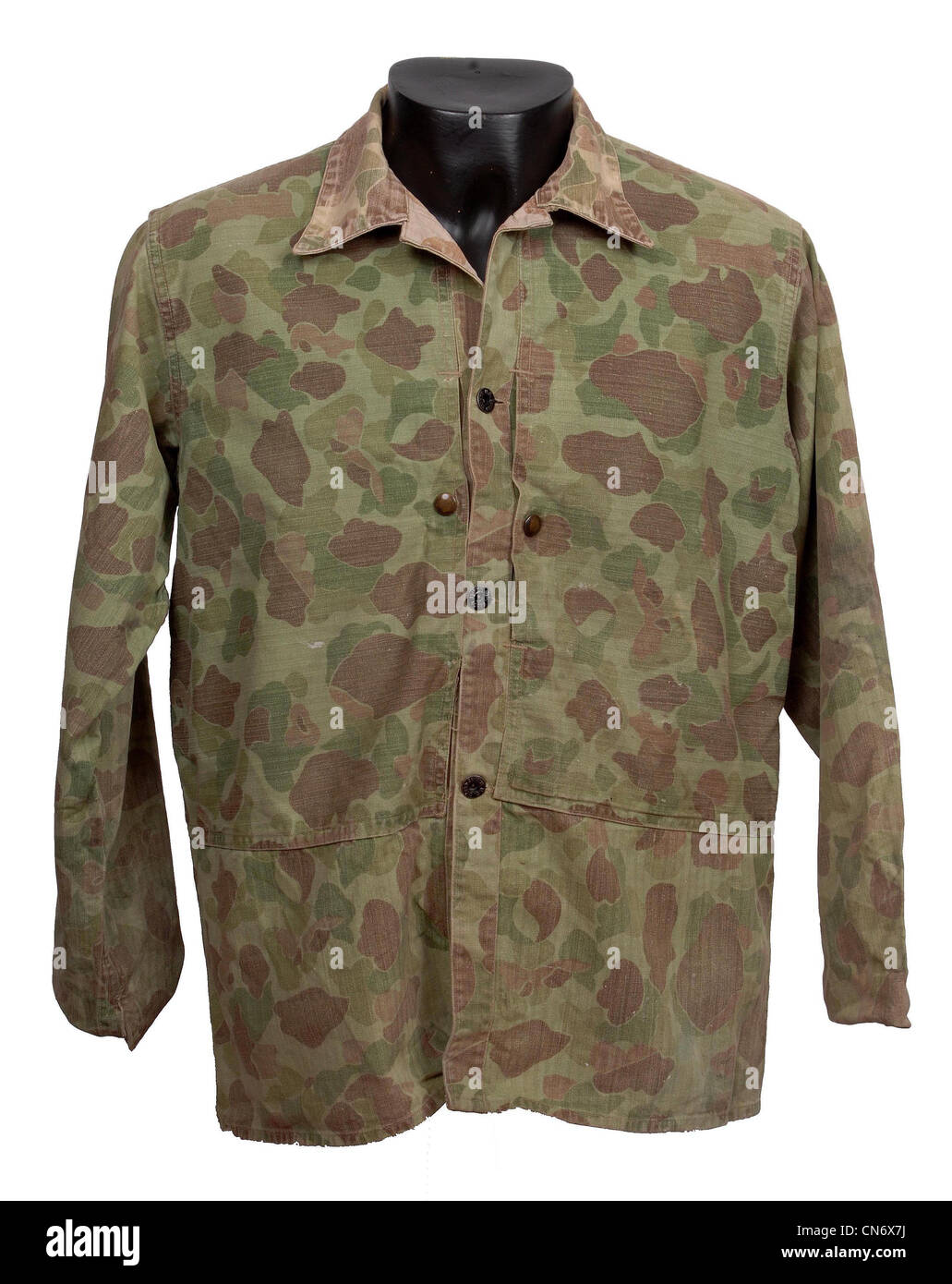 USMC WW11 Camouflage Jacke Stockfoto