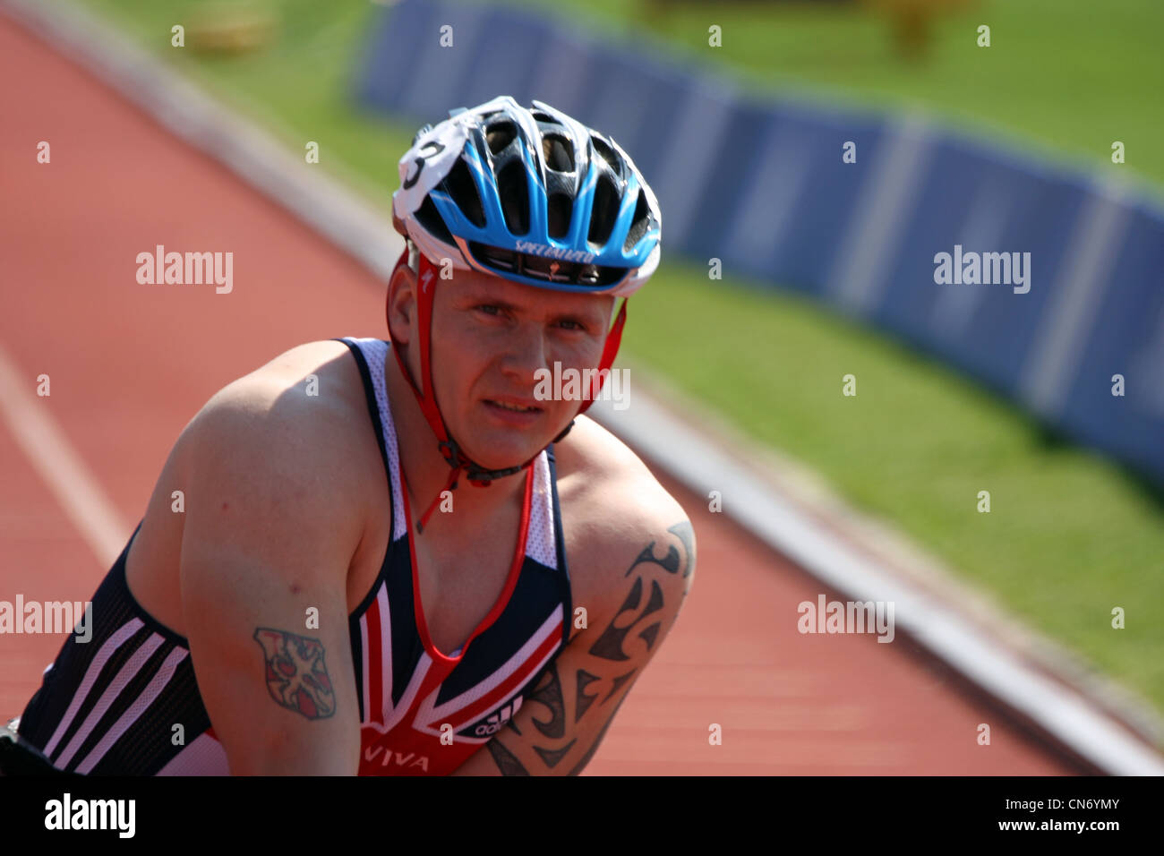 David Weir Paralympischen Athleten Stockfoto