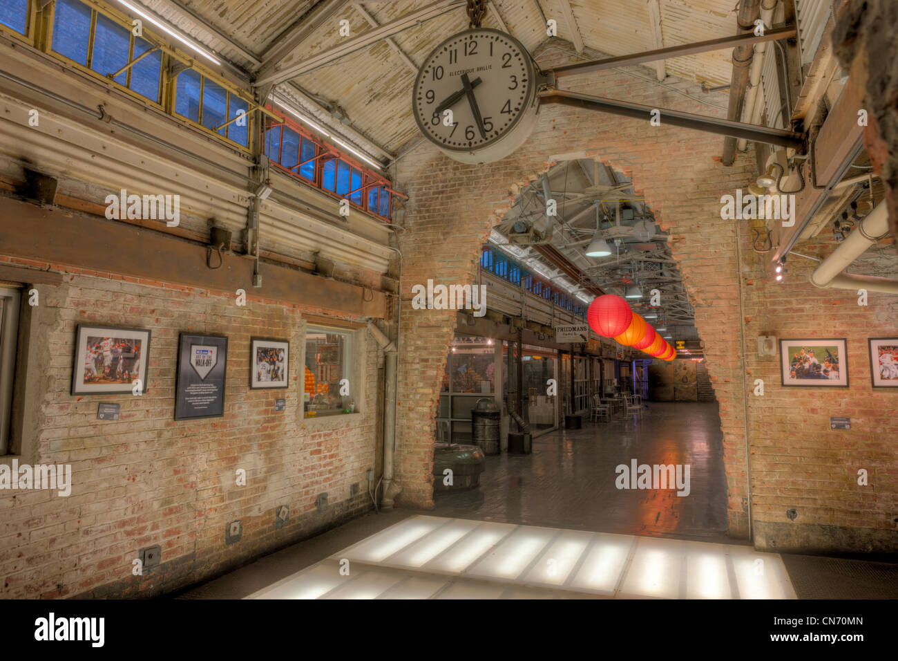 Das Innere des Chelsea Market in New York City. Stockfoto