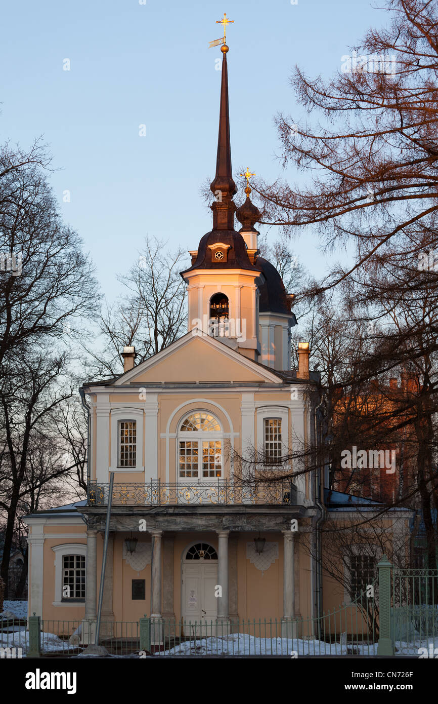 Kirche der Ikone der Gottesmutter von Zeichen ZARSKOJE SELO, PUSCHKIN, Sankt-Petersburg Stockfoto