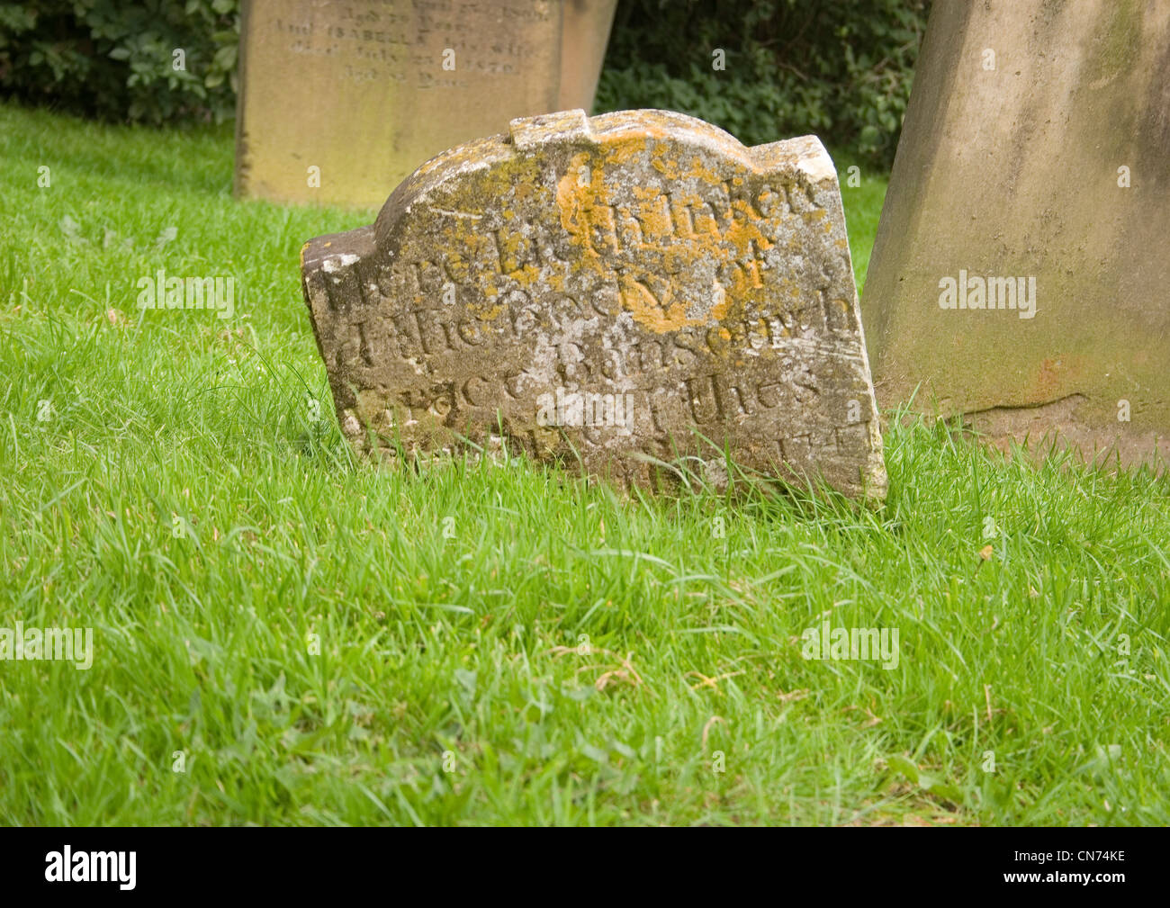 alten Grabstein Stockfoto