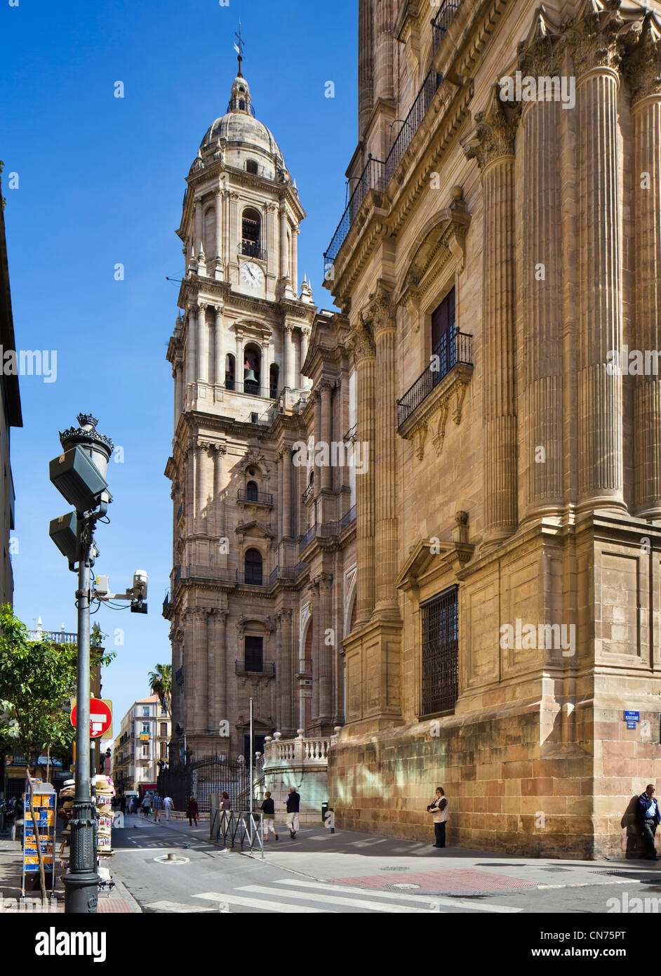 Malaga Kathedrale, Malaga, Andalusien, Spanien Stockfoto