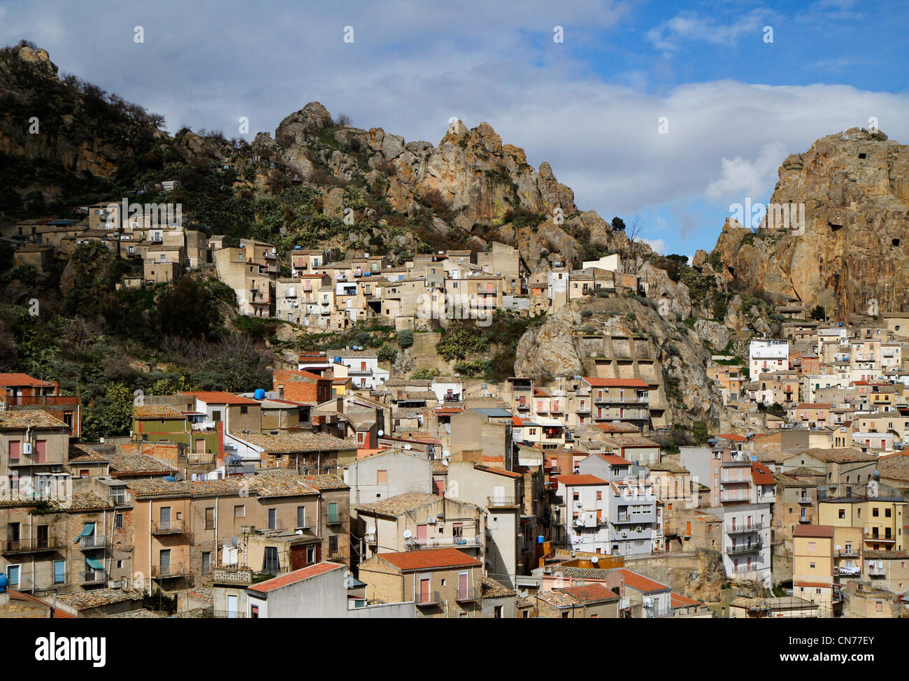 Gagliano Castelferrato in der Provinz Enna, Sizilien, Italien Stockfoto