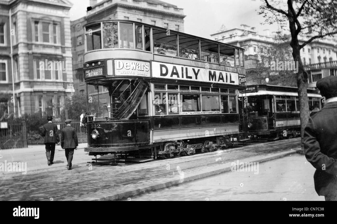 London-Straßenbahn Autos, London, England, UK Stockfoto