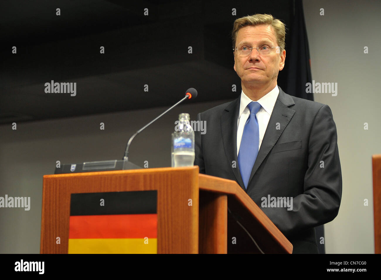 Föderale Parteivorsitzender der FDP und der deutschen Bundesrepublik Außenminister Guido Westerwelle Stockfoto