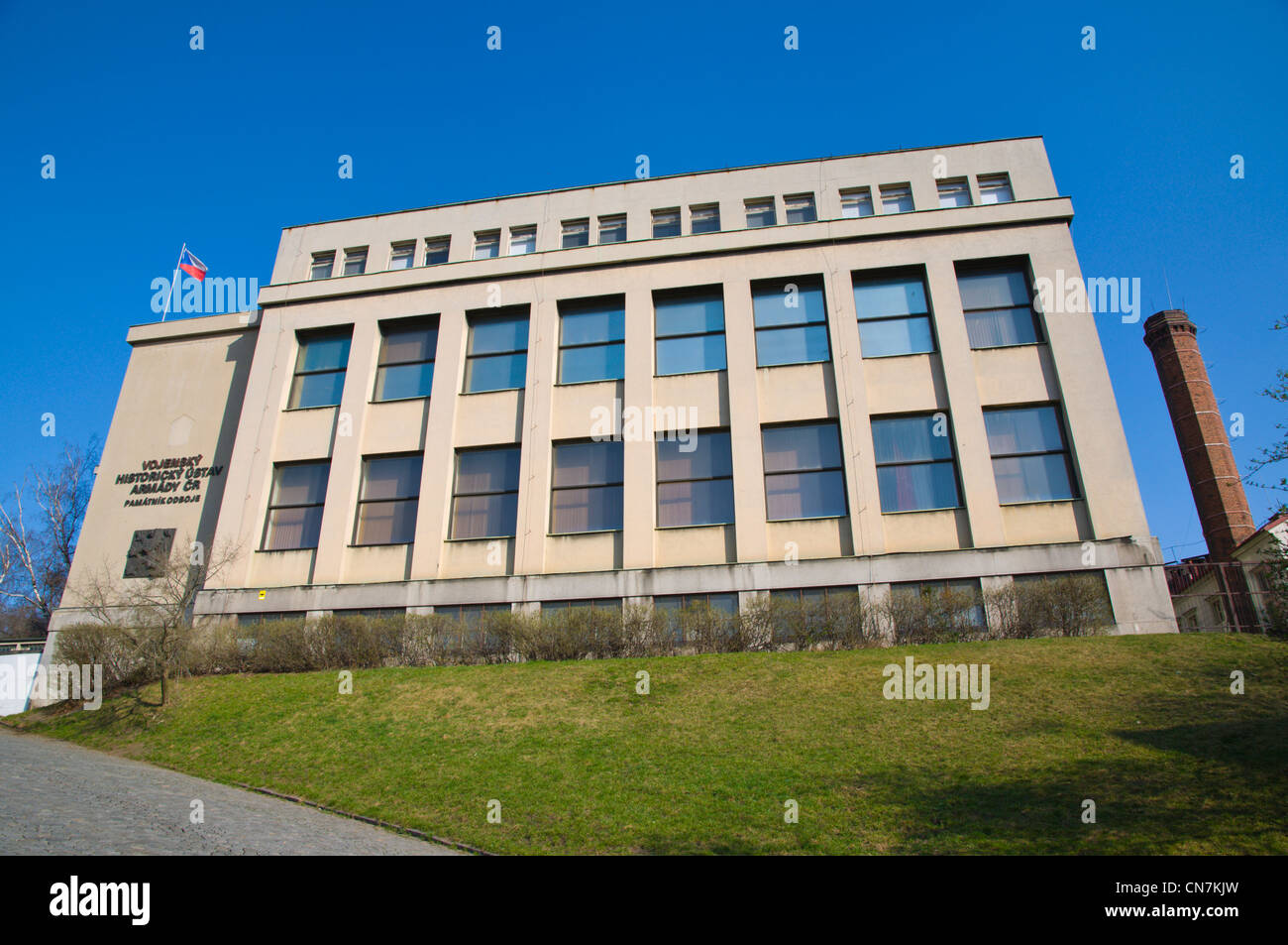 Vojensky Armady Historicky gilt Armady CR das Army Museum Vitkov Hügels Zizkov Viertel Prag Tschechische Republik Europa Stockfoto