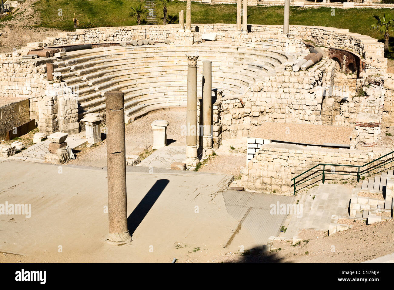 Unterägypten, der Mittelmeerküste, Alexandria, Ägypten, das römische theater Stockfoto