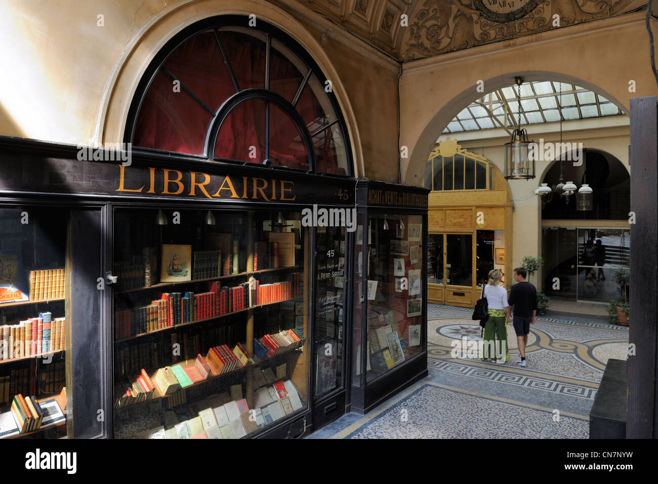 Frankreich, Paris, Galerie Vivienne, La Librairie Ancienne Francois Jousseaumes Buchhandlung Stockfoto