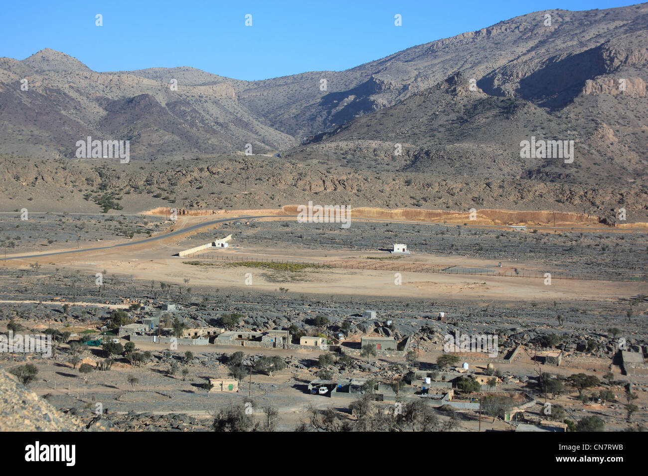 Wadi bin Jebel Shams, Oman Stockfoto