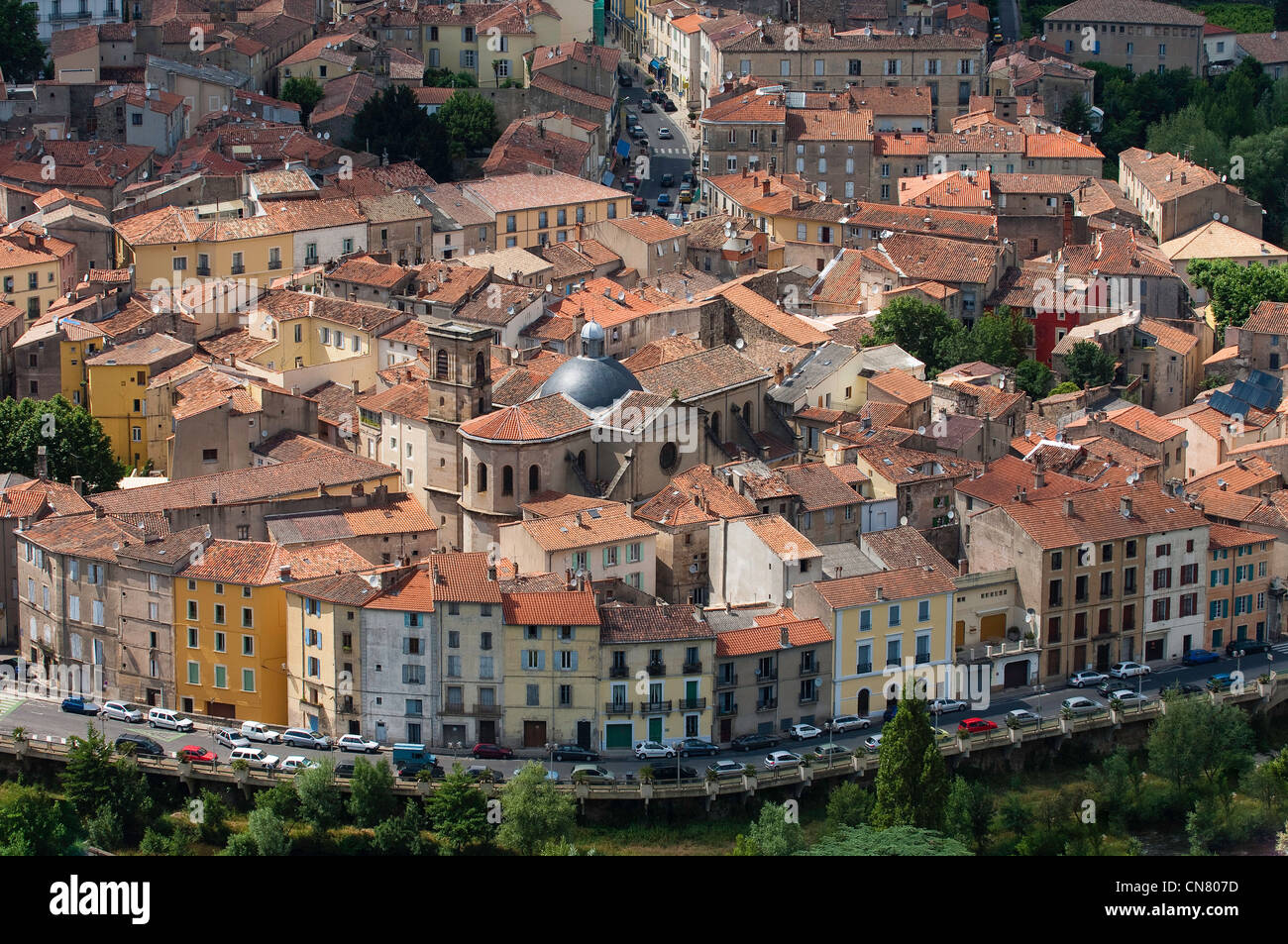 Frankreich, Herault, Lodève, Altstadt und Kathedrale Stockfotografie