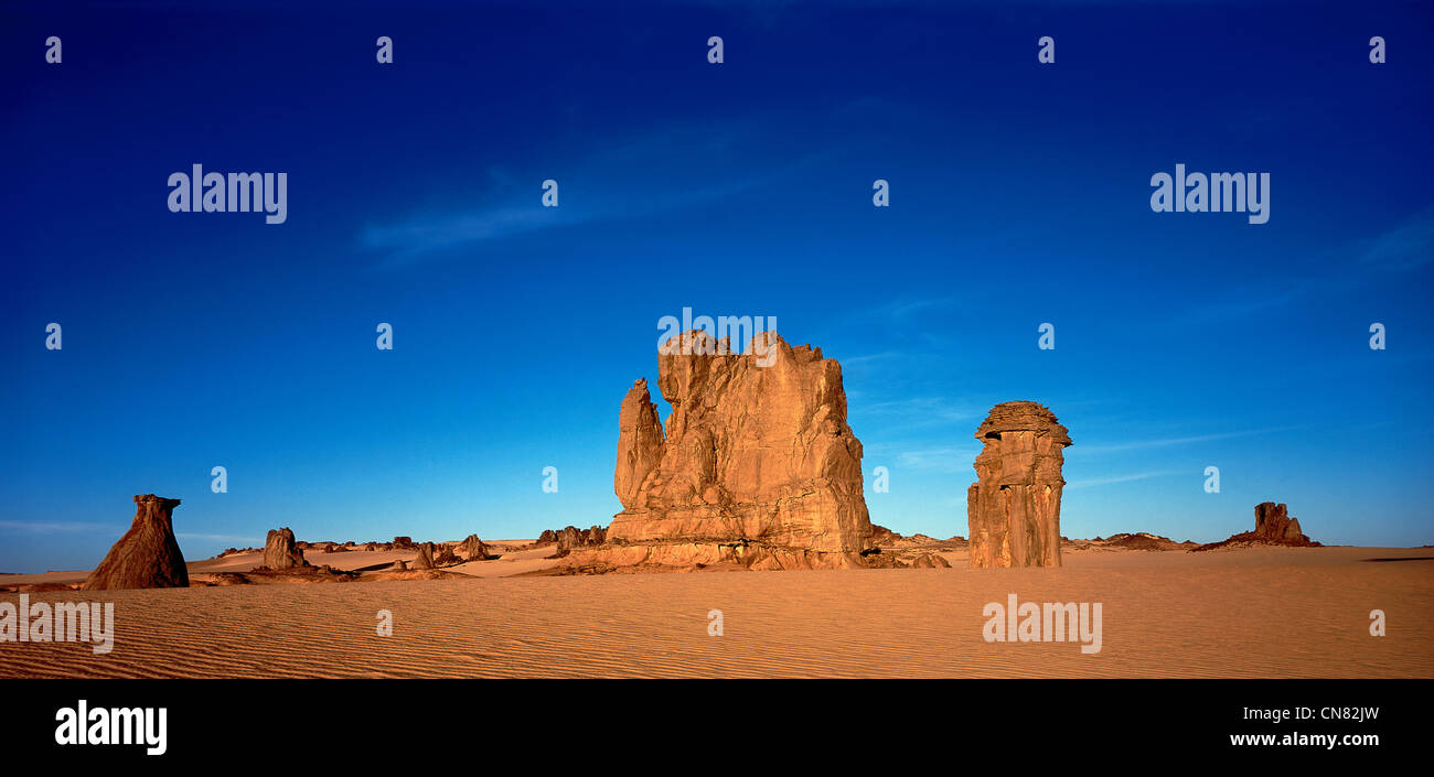 Algerien, Sahara, Tassili des Hoggar (Ahaggar Berge Stockfotografie Alamy