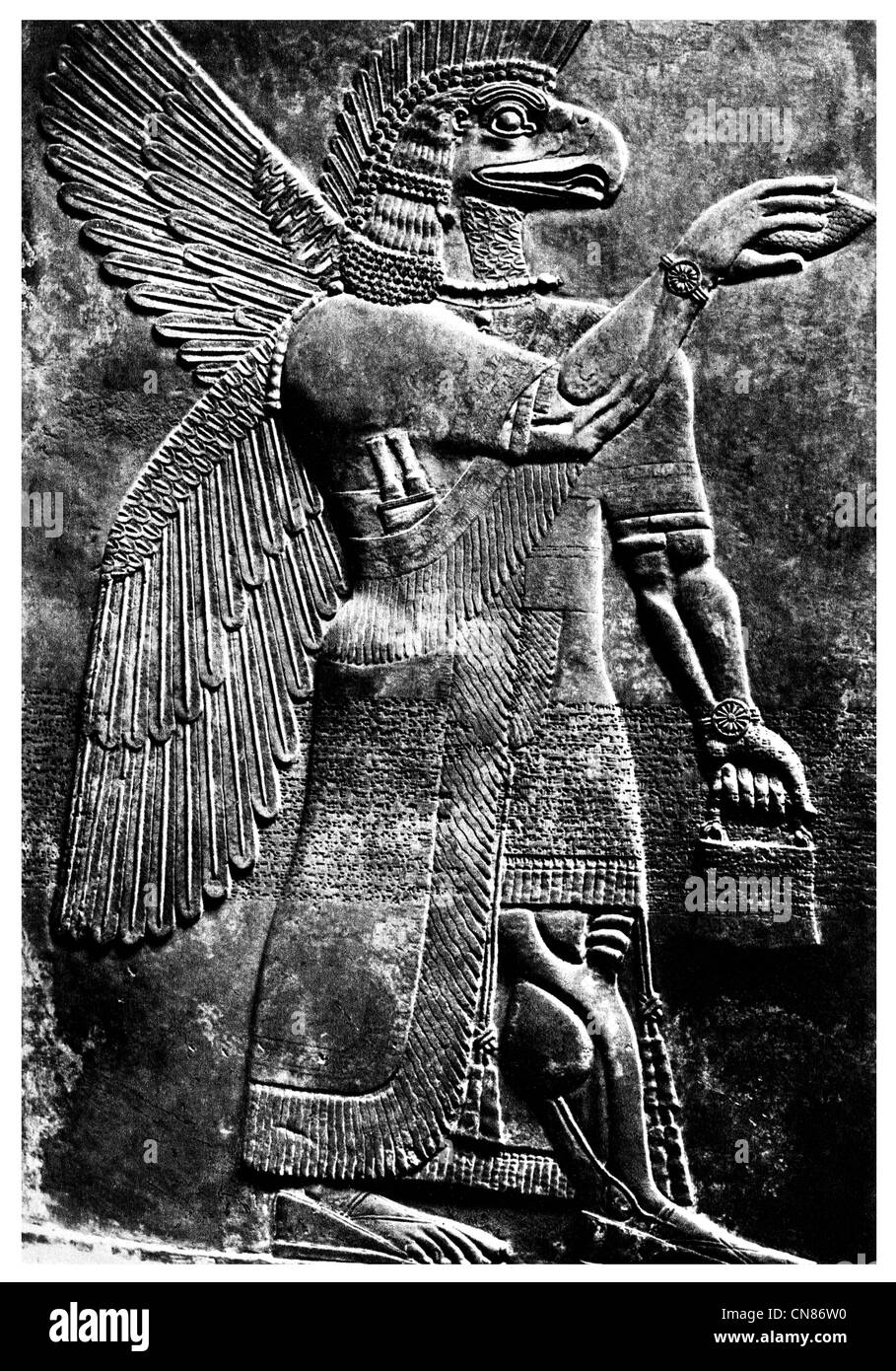 Erste veröffentlichte 1916 assyrischen Konzeption von Assur Chef der Götter Stockfoto