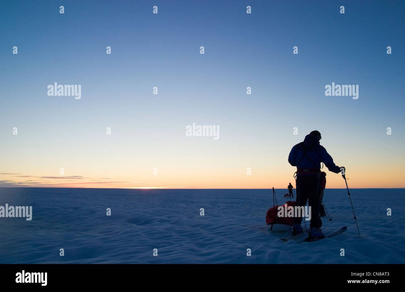 Polar-Expedition westlich von Kulusuk, Grönland Stockfoto