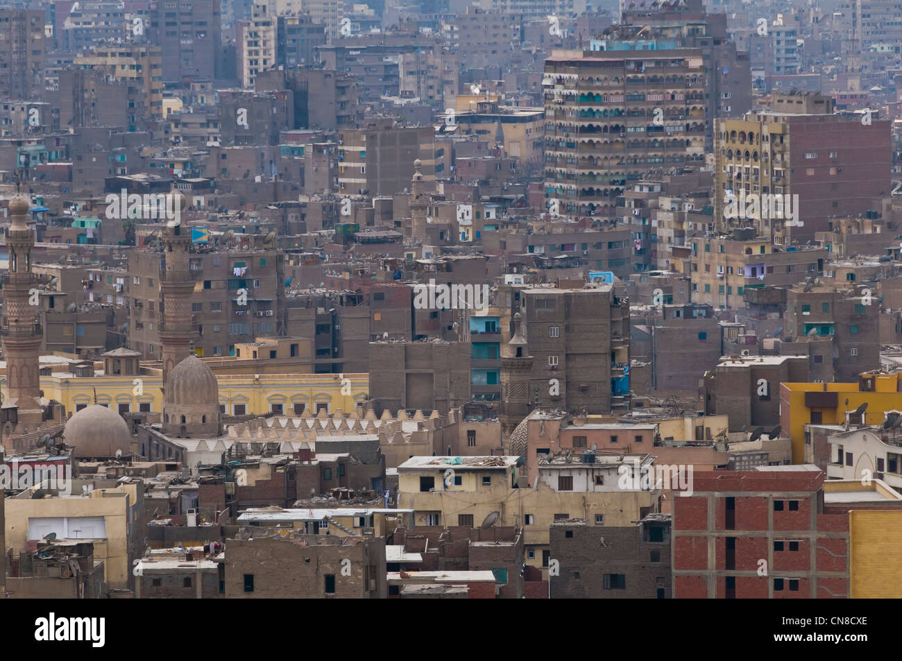 Cairo-Blick von der Zitadelle Stockfoto
