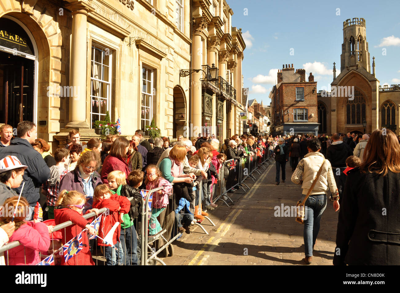 Königin besucht York Gründonnerstag Stockfoto