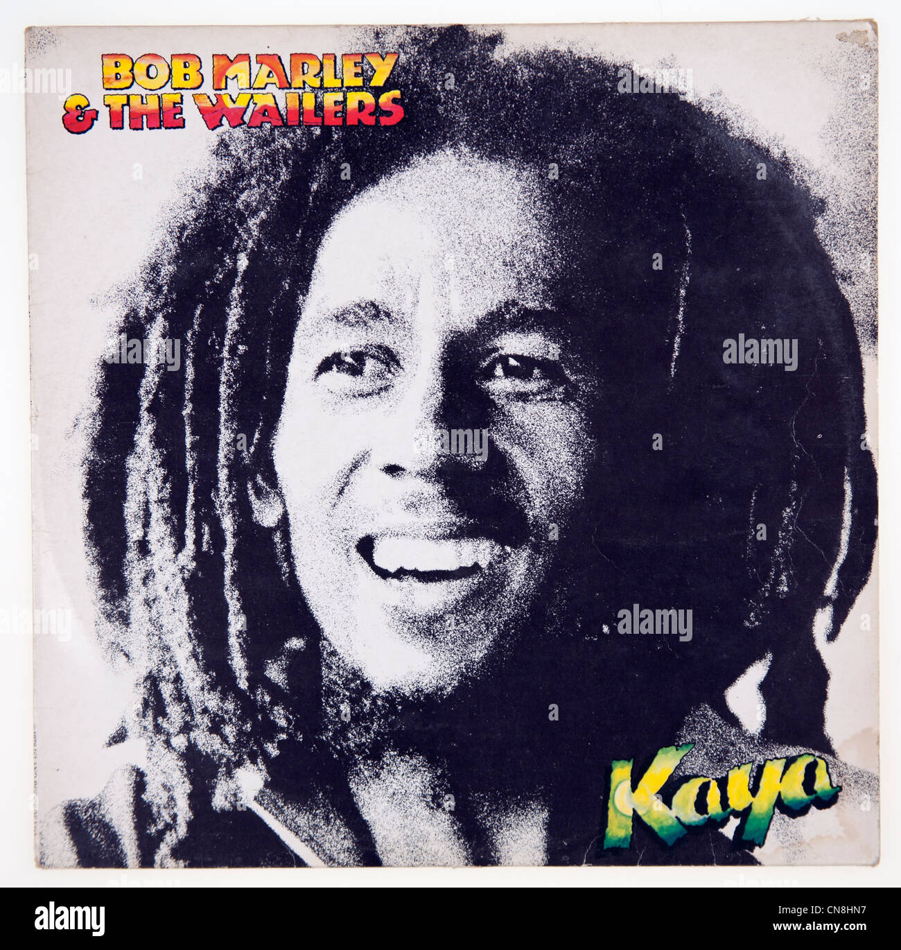 Cover von Vinyl Album Kaya von Bob Marley & The Wailers, veröffentlicht 1978 auf Insel Plattenlabel. Stockfoto