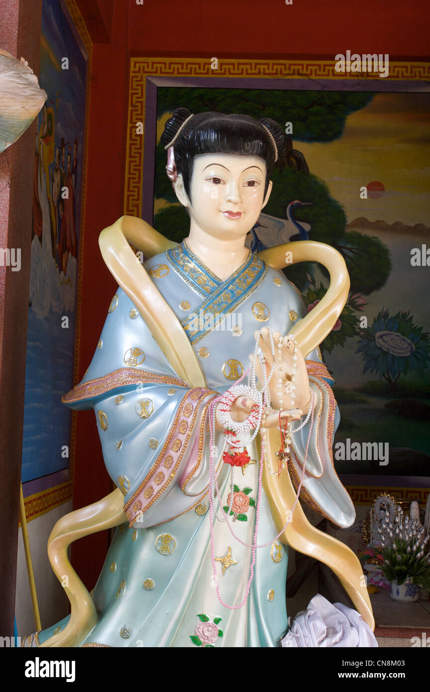 Kuan Yim Tempel, Figur, Chiang Mai, Thailand Stockfoto