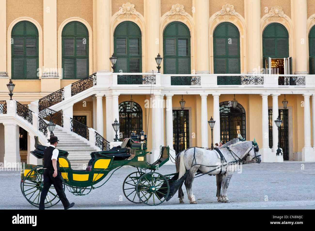 Österreich, Wien, Altstadt Weltkulturerbe der UNESCO, Schönbrunn Schloss, erbaut zwischen 1696 bis 1699 von Johann Stockfoto