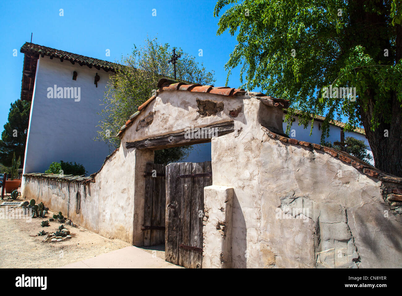 Mission San Miguel in Zentral-Kalifornien Stockfoto