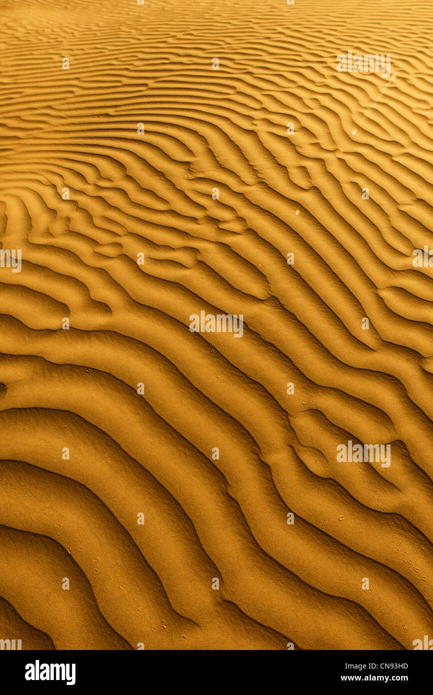 Sanddüne Formationen in Death Valley Nationalpark, Kalifornien Stockfoto