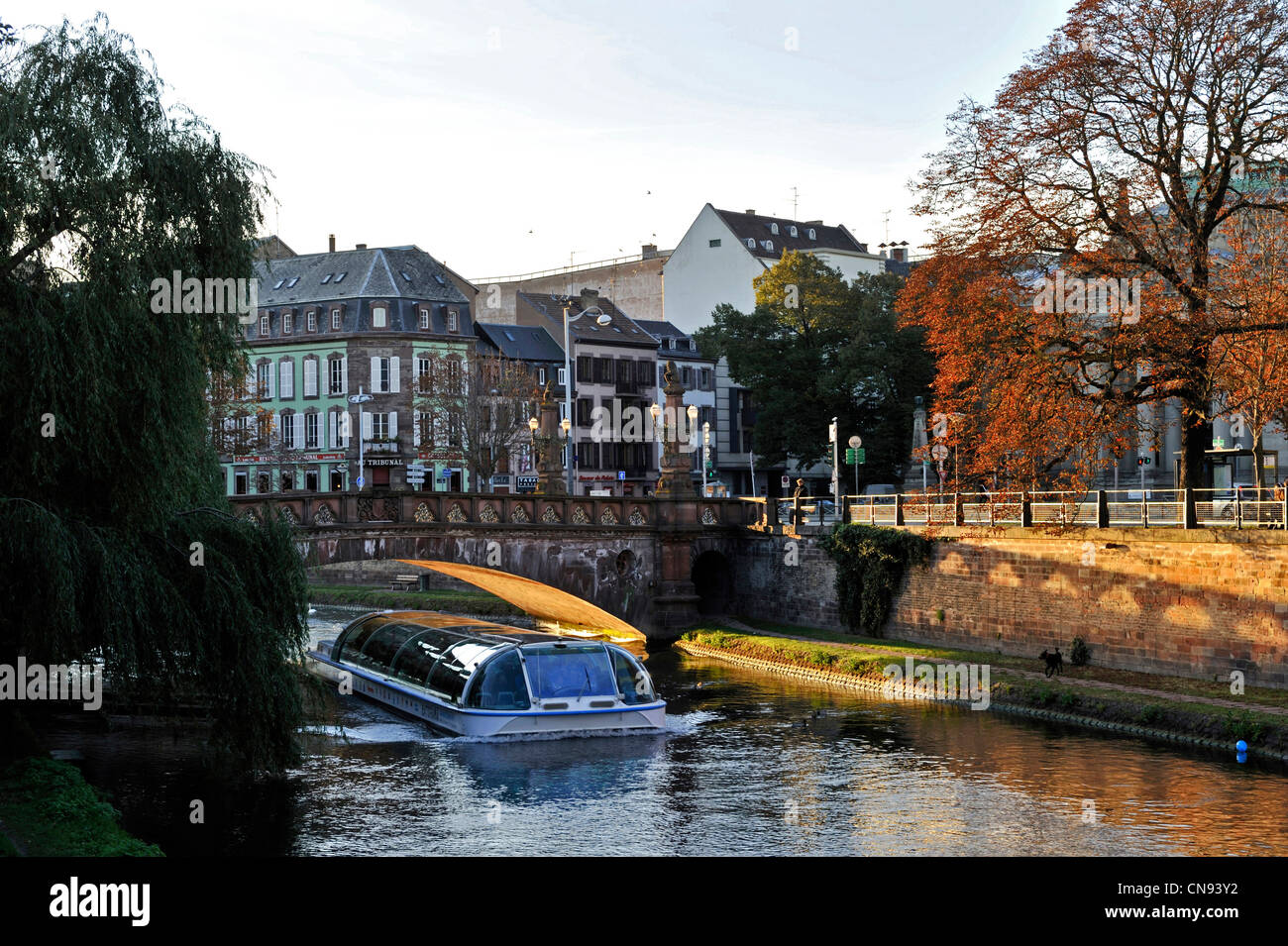 Frankreich, Bas Rhin, Strasbourg, Pont De La Fonderie Stockfoto