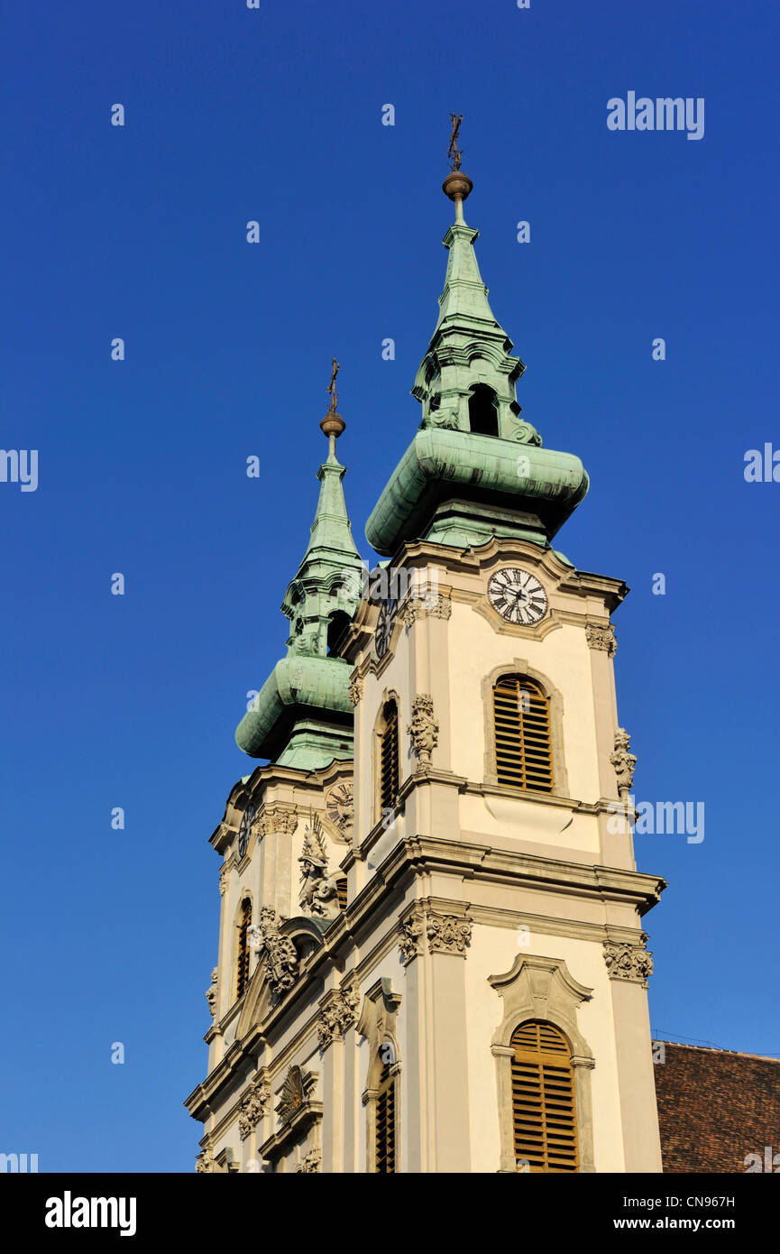 Ungarn, Budapest, Kirche im Stadtteil Buda Stockfoto