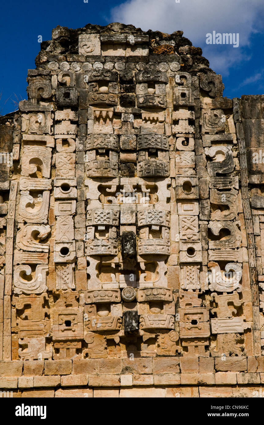 Mexiko, Yucatan Zustand, Usxmal, Maya-Ausgrabungsstätte im Puuc-Stil als Erbe der UNESCO, das Nonnenkloster Viereck Stockfoto